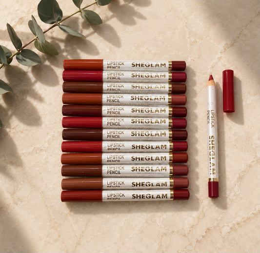 She Glam Lip & Eye Pencil Set – Nude Collection 🤎