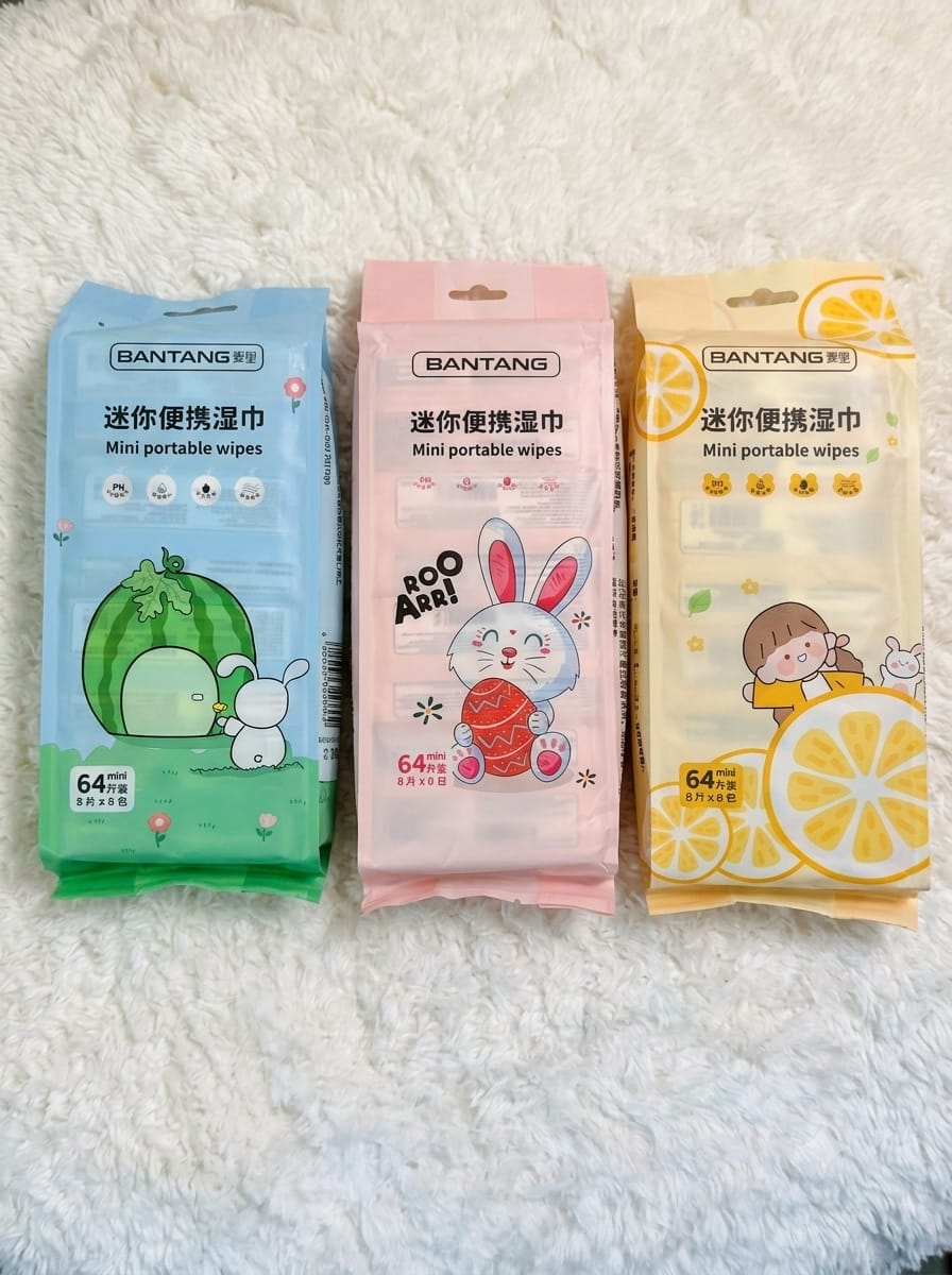 Bantang Mini Portable Wet Wipes – Travel Pack