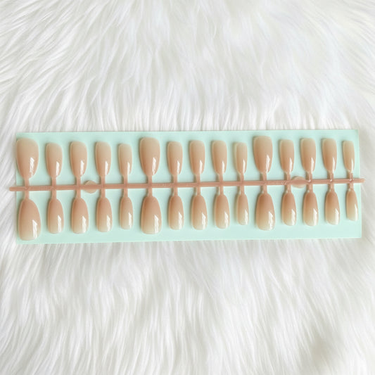 Miss Rose - Nude Almond Press On Nails - 24 Pieces