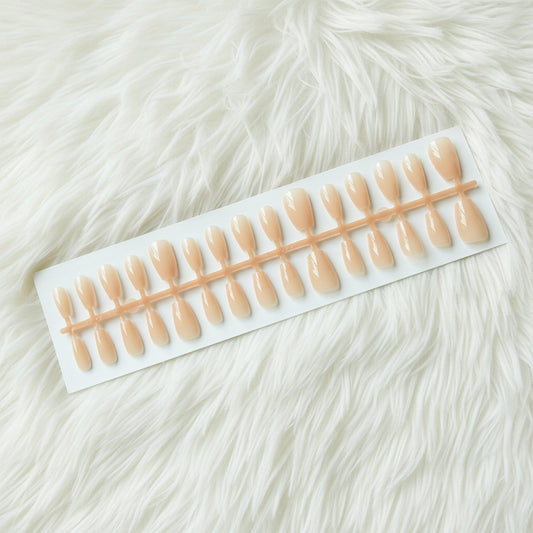 Miss Rose - Pale Nude Squoval Press On Nails - 24 Pieces