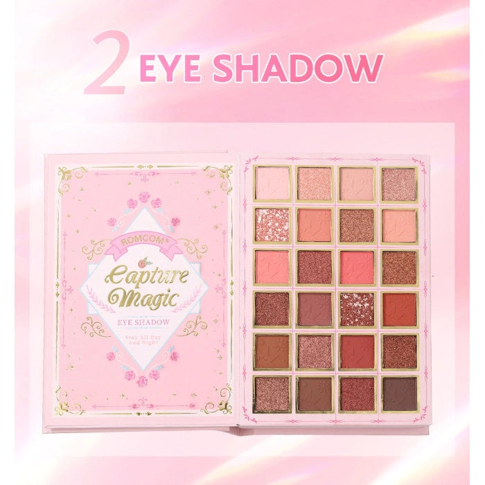 Romcom Enchanted Bloom Makeup Book Palette – All-in-One Eyeshadow, Blush, Highlighter, Contour & Lipstick Set