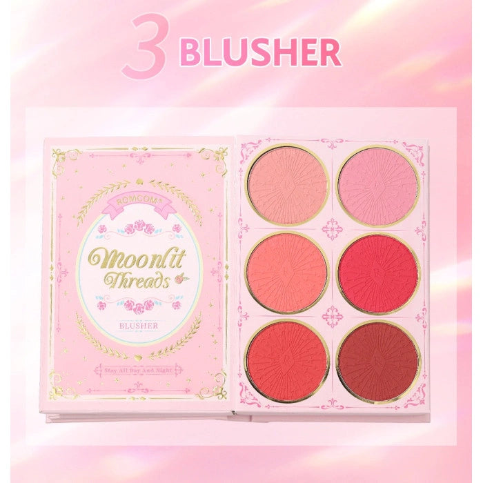 Romcom Enchanted Bloom Makeup Book Palette – All-in-One Eyeshadow, Blush, Highlighter, Contour & Lipstick Set