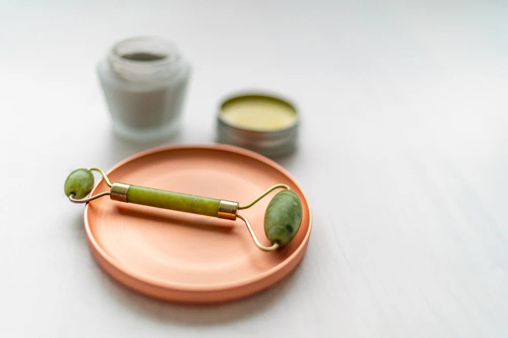 Jade Facial Roller – Dual-Ended Face Massage & Skincare Tool